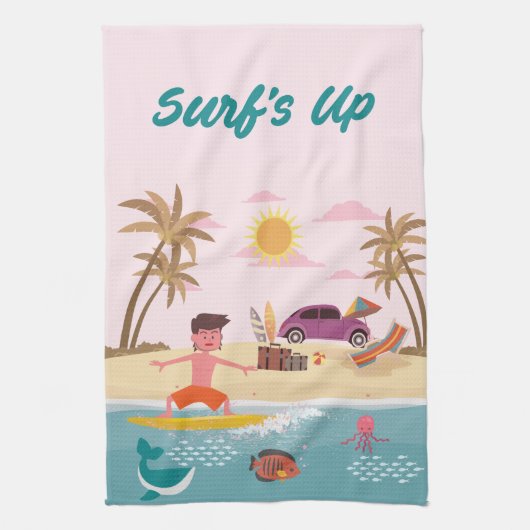 Serviette de cuisine surf (Vertical)