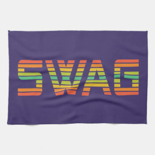 Serviette de cuisine SWAG personnalisée