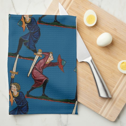 Serviette de cuisine Swordplay II (Quart Plié)