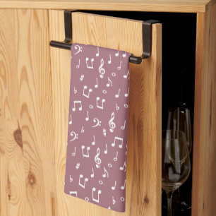 serviette de cuisine symboles musicaux