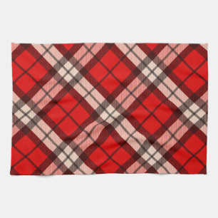 Serviette de cuisine Tartan Rouge Plaid