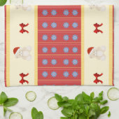 Serviette de cuisine Teddy Noël (Plié)