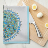 SERVIETTE DE CUISINE "TERRASSE PORTUGALE" (Quart Plié)