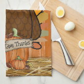 Serviette de cuisine Thanksgiving (Quart Plié)