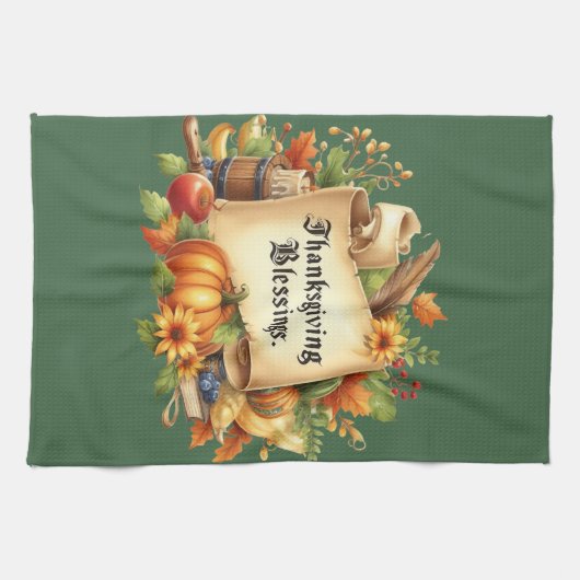 Serviette de cuisine Thanksgiving Blessen (Horizontal)