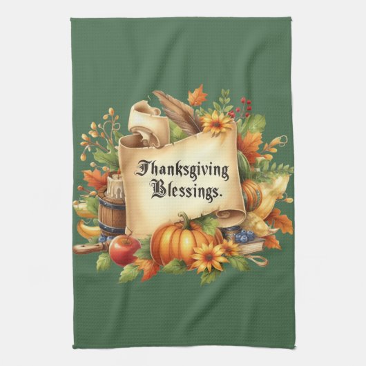 Serviette de cuisine Thanksgiving Blessen (Vertical)