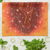 Serviette De Cuisine Tiger Courir À Galaxy Starry (Plié)