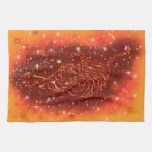 Serviette De Cuisine Tiger Courir À Galaxy Starry (Horizontal)