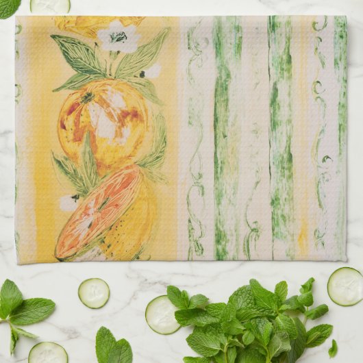 Serviette de cuisine toscane de Sun (Plié)