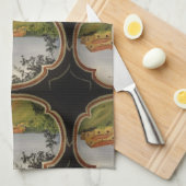 Serviette de cuisine toscane de villa (Quart Plié)