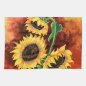 Serviette de cuisine tournesol (Horizontal)