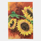 Serviette de cuisine tournesol (Vertical)