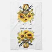 Serviette de cuisine tournesol (Vertical)