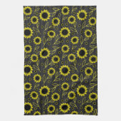 Serviette de cuisine tournesol (Vertical)