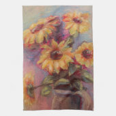 Serviette de cuisine tournesol (Vertical)