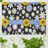 Serviette de cuisine tournesol (Plié)