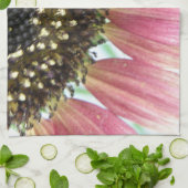 Serviette de cuisine Tournesol rose (Plié)