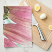 Serviette de cuisine Tournesol rose (Quart Plié)