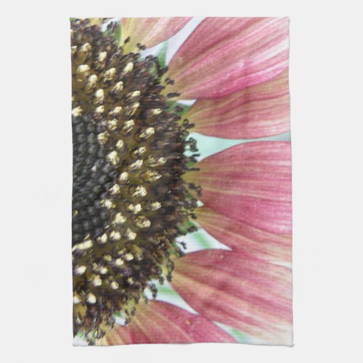 Serviette de cuisine Tournesol rose (Vertical)