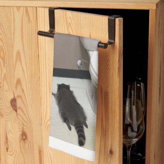 SERVIETTE DE CUISINE TRASHED PANDA (Pliage en tiers)