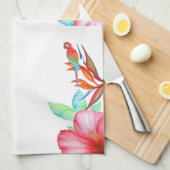 Serviette de cuisine Tropical Floral Parrot (Quart Plié)