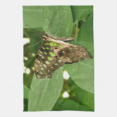 Serviette de cuisine Tropical Iridescente Green Bu (Vertical)