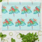 Serviette de cuisine Tropical Macaw Parrot (Plié)