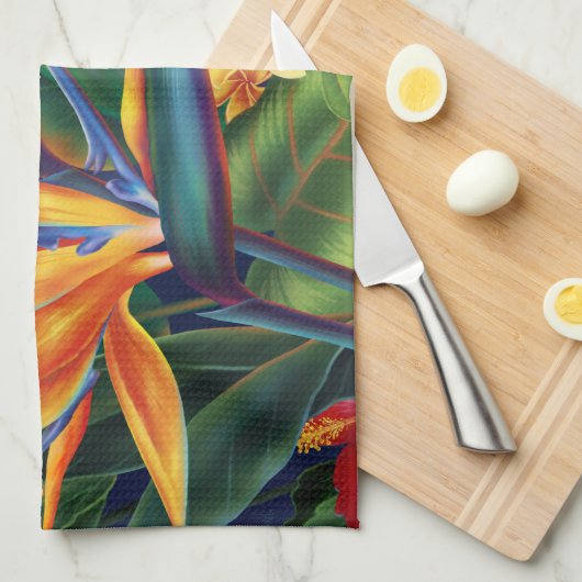 Serviette de cuisine Tropical Paradise (Quart Plié)