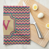 Serviette de cuisine Tropical Zigzag (Quart Plié)