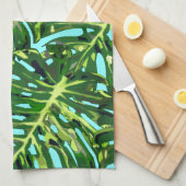 Serviette de cuisine tropicale (Quart Plié)