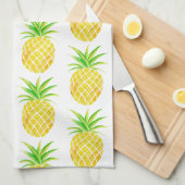 Serviette de cuisine tropicale d'aquarelle (Quart Plié)