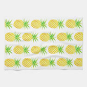 Serviette de cuisine tropicale d'aquarelle (Horizontal)