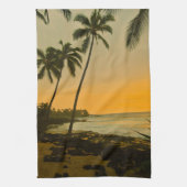 Serviette de cuisine tropicale de coucher du (Vertical)