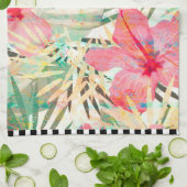 Serviette de cuisine tropicale Hibiscus Fleur (Plié)