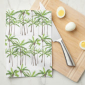Serviette de cuisine tropicale Palm Tree (Quart Plié)