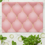 Serviette de cuisine Tufted Diamonds or rose<br><div class="desc">Serviettes de cuisine avec Luxe Blush Rose Or Diamond Motif Tufted Cadeau personnalisable - ou Ajouter Votre Nom / Texte - Faites votre cadeau spécial! Redimensionnez et déplacez ou retirez / ajoutez du texte / des éléments avec l'outil Personnalisation ! Conception par MIGNED ! S'il vous plaît voir mes autres...</div>