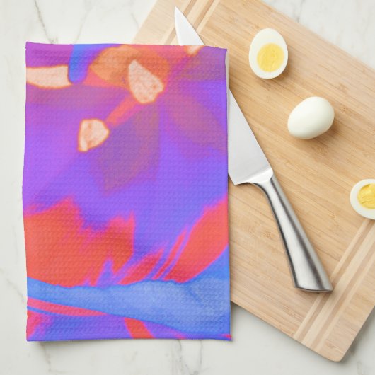 Serviette de cuisine Tulipe Fluorescente (Quart Plié)