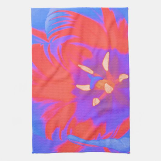 Serviette de cuisine Tulipe Fluorescente (Vertical)