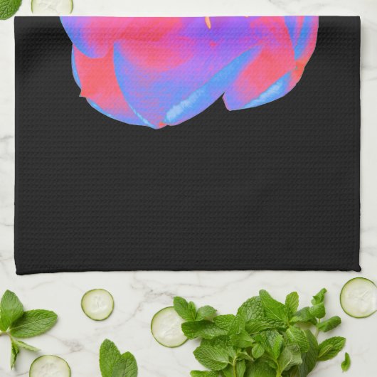 Serviette de cuisine Tulipe Fluorescente (Plié)