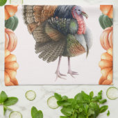 Serviette de cuisine Turquie Thanksgiving (Plié)