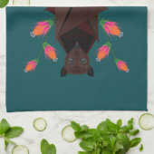 Serviette de cuisine Turquoise Fox volant (Plié)
