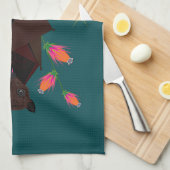 Serviette de cuisine Turquoise Fox volant (Quart Plié)
