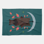 Serviette de cuisine Turquoise Fox volant (Horizontal)
