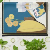 Serviette de cuisine "Une table de séder de Pâques (Plié)