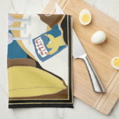 Serviette de cuisine "Une table de séder de Pâques (Quart Plié)