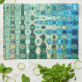 Serviette de cuisine urbaine d'oasis par l'artiste (Plié)