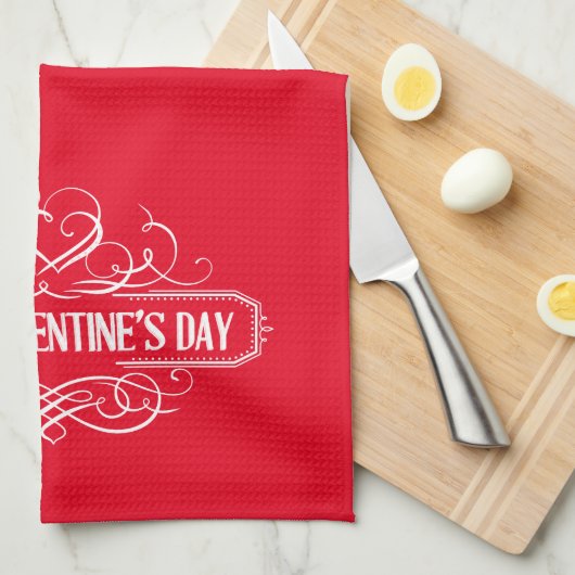 Serviette de cuisine Valentine (Quart Plié)