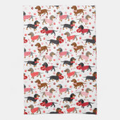 Serviette de cuisine Valentine Dachshund (Vertical)