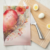 Serviette de cuisine Valentine Heart (Quart Plié)