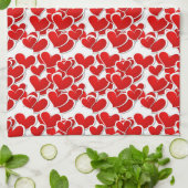 Serviette de cuisine Valentine Hearts (Plié)